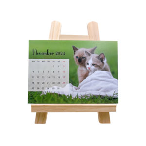 個人化相片座檯月曆連木架